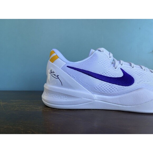 Kobe 8 Protro "Lakers Home" White/Purple Men's Size 13 HF9550-100 - Picture 4 of 11